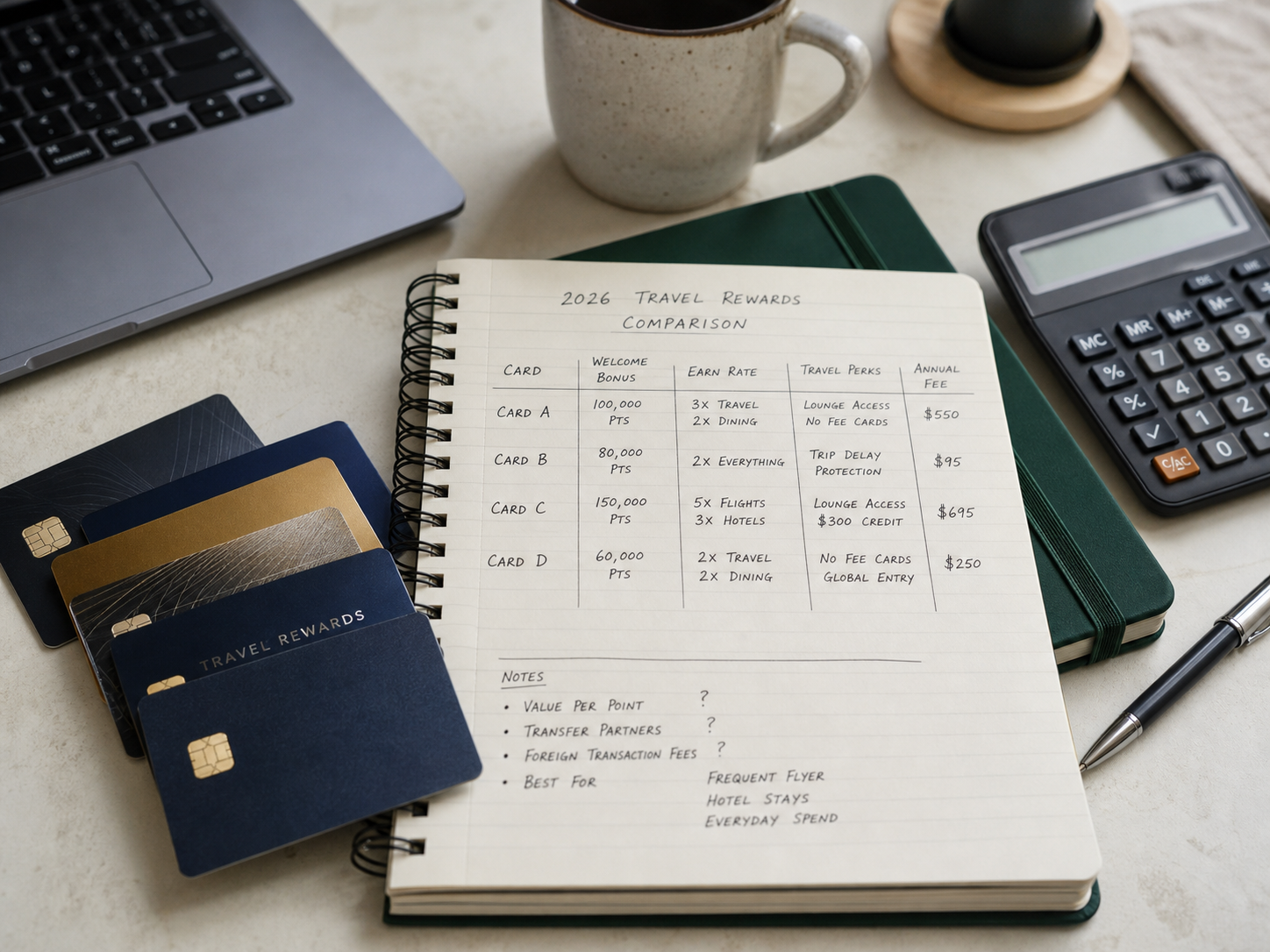 Best Travel Rewards Credit Cards 2026: An In-Depth Comparison of Points, Fees, and Perks